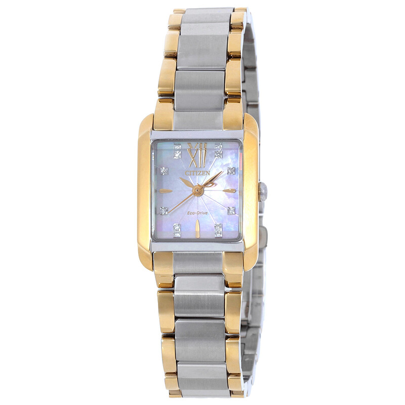 NWT Citizen L Eco-Drive White Mother of Pearl Dial Watch CITIZEN Eco-Drive Silhouette Watch Mother of Pearl main image 2