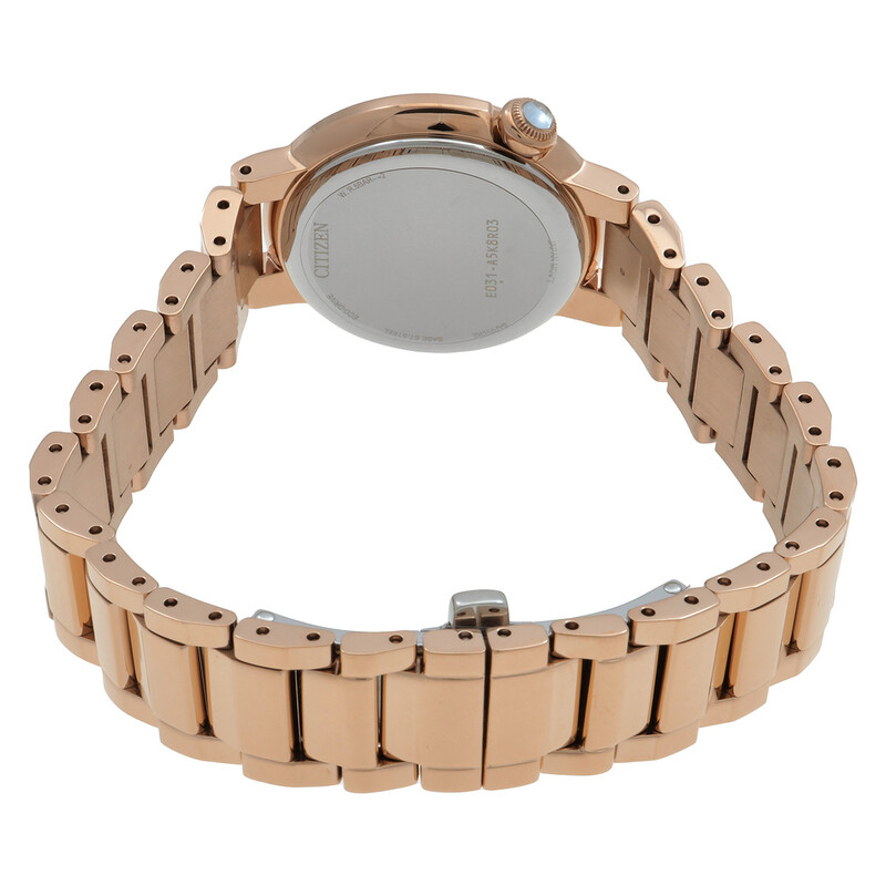 Citizen L Eco-Drive Mother of Pearl Dial Ladies Watch EM0919-85Y