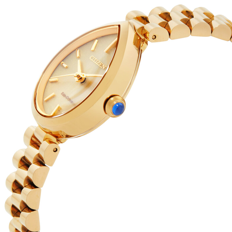 Citizen L Rainell Eco-Drive Gold Dial Ladies Watch EM1202-50P
