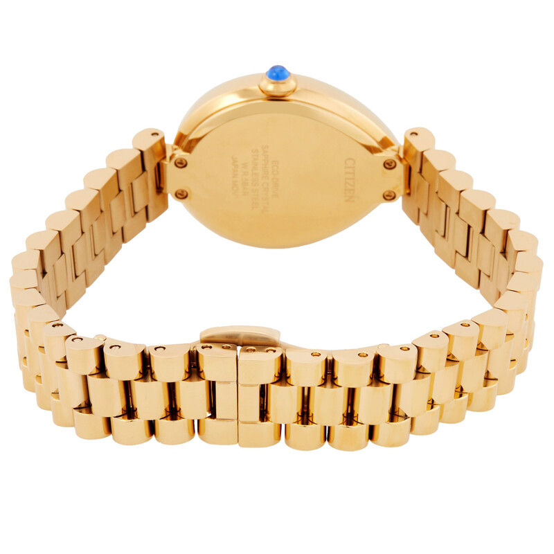 Citizen L Rainell Eco-Drive Gold Dial Ladies Watch EM1202-50P