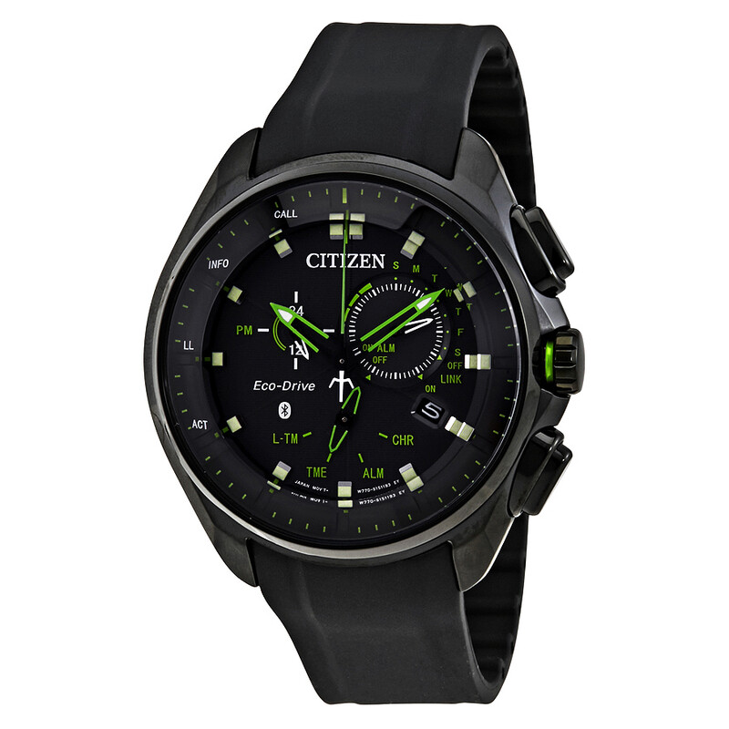 ちい Citizen Zenshin Senkei Green Dial Eco-Drive Chronograph Stainless