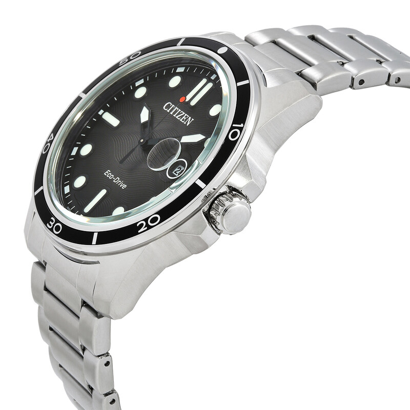 Citizen Marine 1810 Eco-Drive Black Dial Men's Watch AW1816-89E
