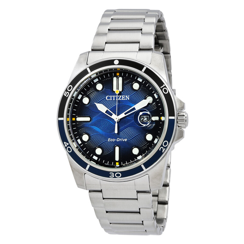 Citizen Marine 1810 Eco-Drive Blue Dial Men's Watch AW1810-85L