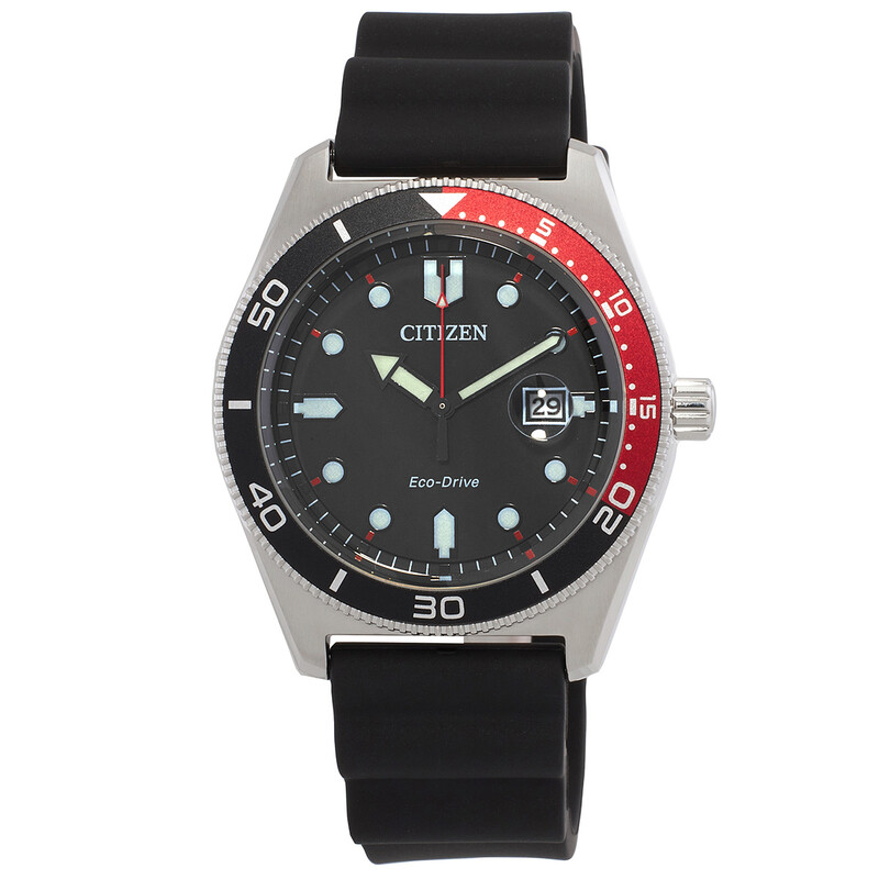Citizen Marine Black Dial Eco-Drive Men's Watch AW1769-10E