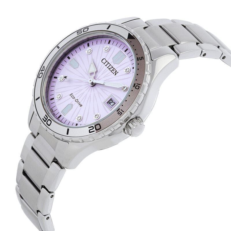 Citizen Marine Lady Eco-Drive Light Pink Dial Ladies Watch FE6170