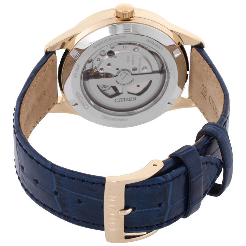 Citizen Mechanical Automatic Blue Dial Men's Watch NY4063-01L Citizen Mechanical Automatic Blue Dial Men's Watch NY4063-01L