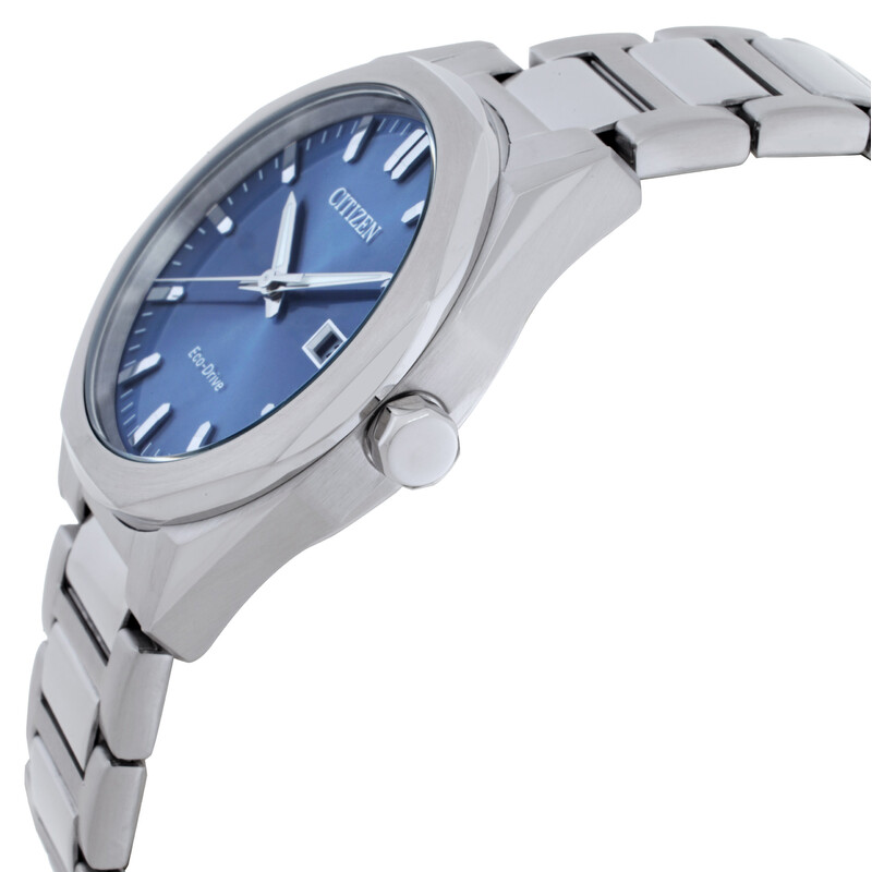 Citizen Octangle Eco-Drive Blue Dial Men's Watch BM7620-83M
