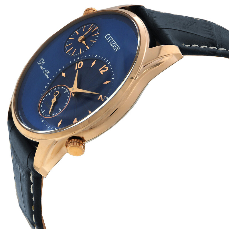 Citizen Oxy Dual Time Quartz Blue Dial Men's Watch AO3033-00L