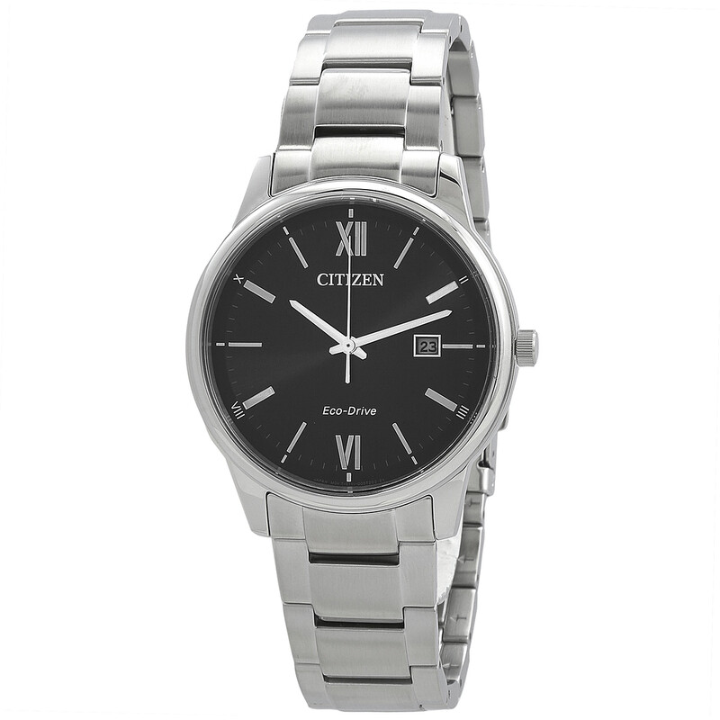 Citizen Pair Eco-Drive Black Dial Men's Watch BM6978-77E