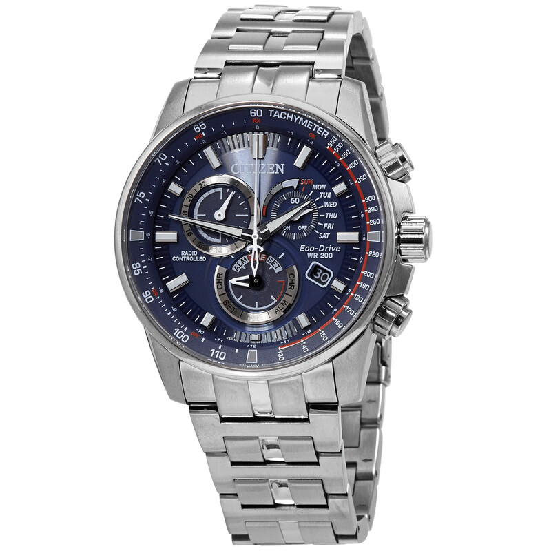 Citizen PCAT Perpetual Alarm World Time Chronograph Blue Dial