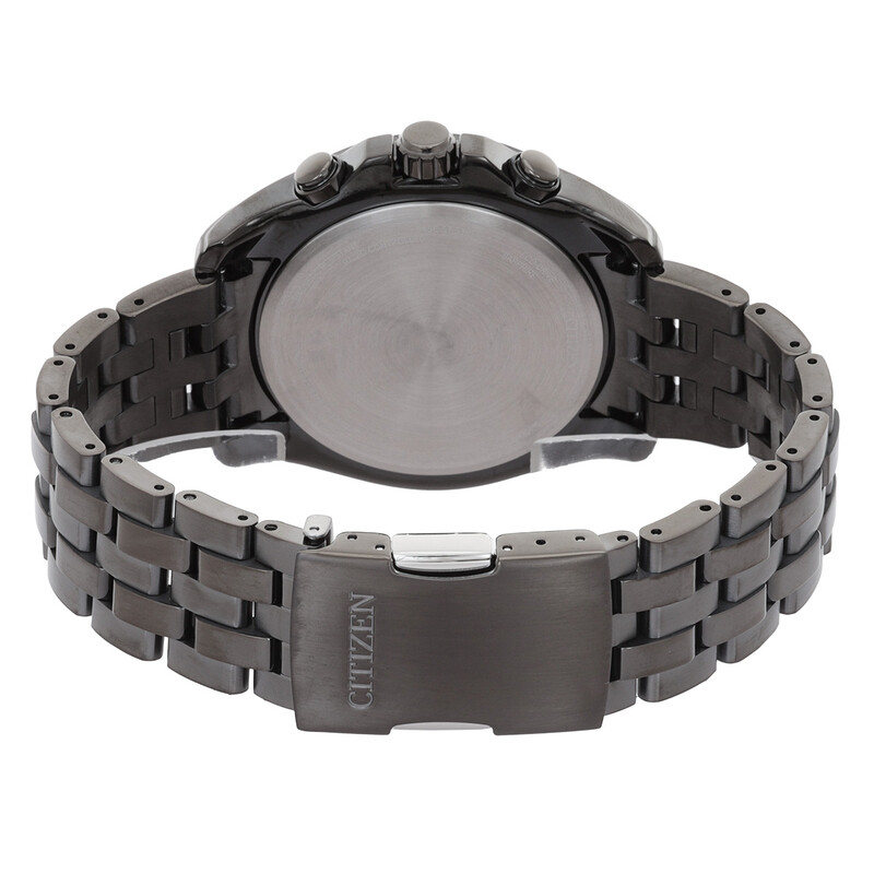 Citizen Perpetual Alarm Chronograph Quartz Black Dial Men's Watch