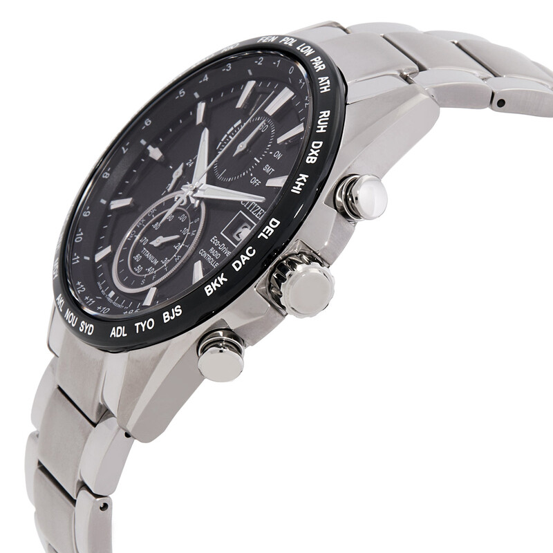 Citizen Perpetual Alarm World Time Chronograph Black Dial Men's Citizen Perpetual Alarm World Time Chronograph Black Dial Men's