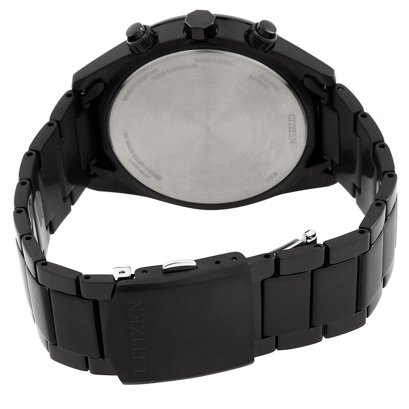 Citizen Perpetual Alarm World Time Chronograph GMT Black Dial