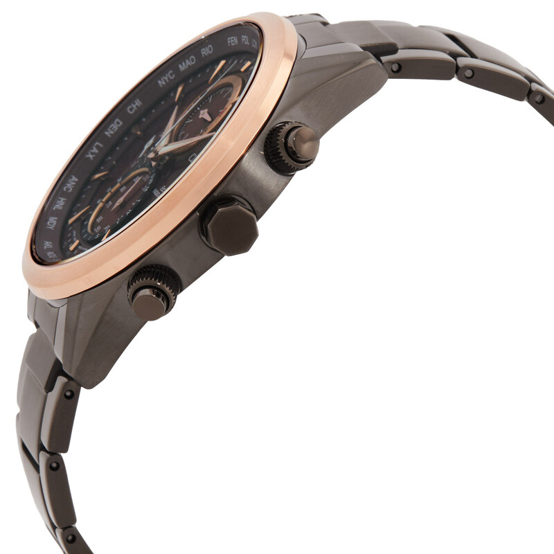 Citizen Perpetual Chronograph Red Dial Men's Watch AT8267-51X