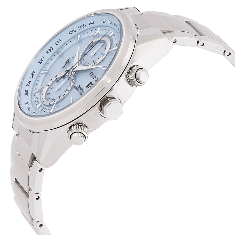 Citizen Perpetual World Time Chronograph Blue Dial Men's Watch