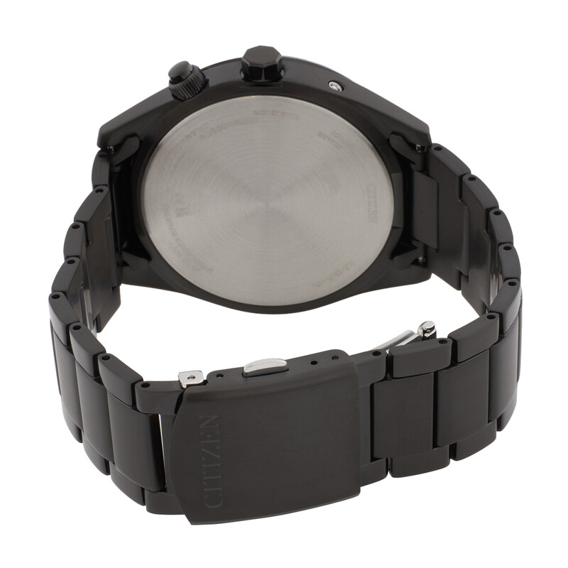 Citizen Perpetual World Time GMT Eco-Drive Black Dial Men's Watch