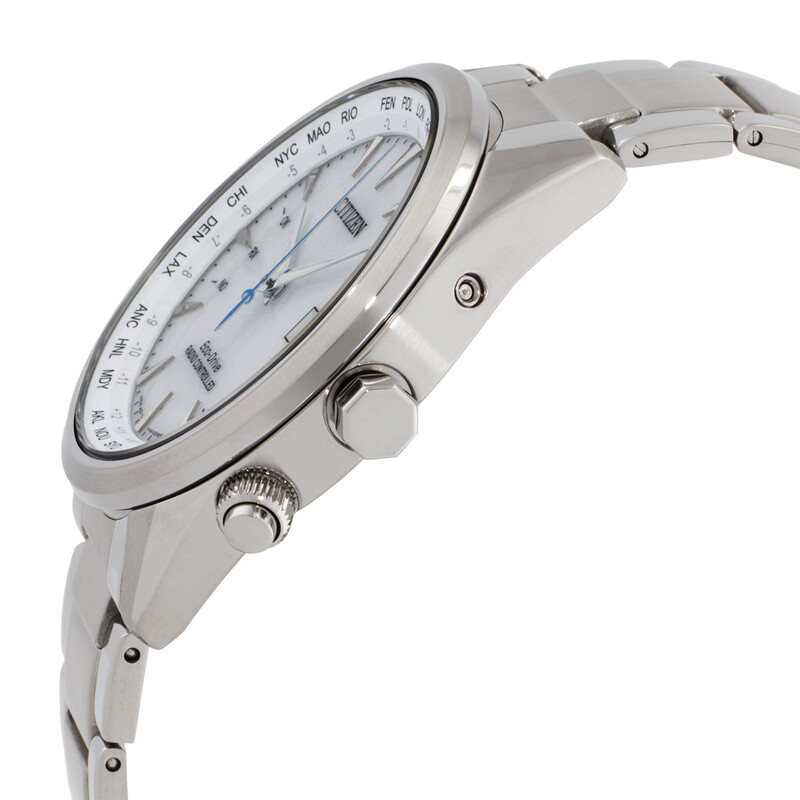 Citizen Perpetual World Time GMT White Dial Men's Watch CB0270-87A