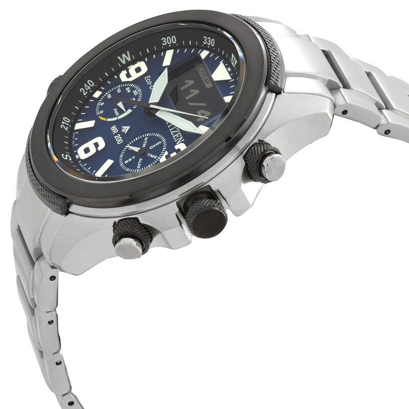 Promaster Digital Citizen Promaster Analog-Digital Blue Dial Men's Watch JV1006-51L ...