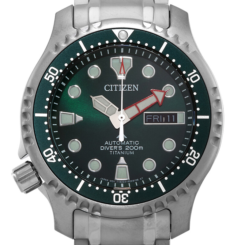 Citizen Promaster Automatic Green Dial Men's Watch NY0100-50X
