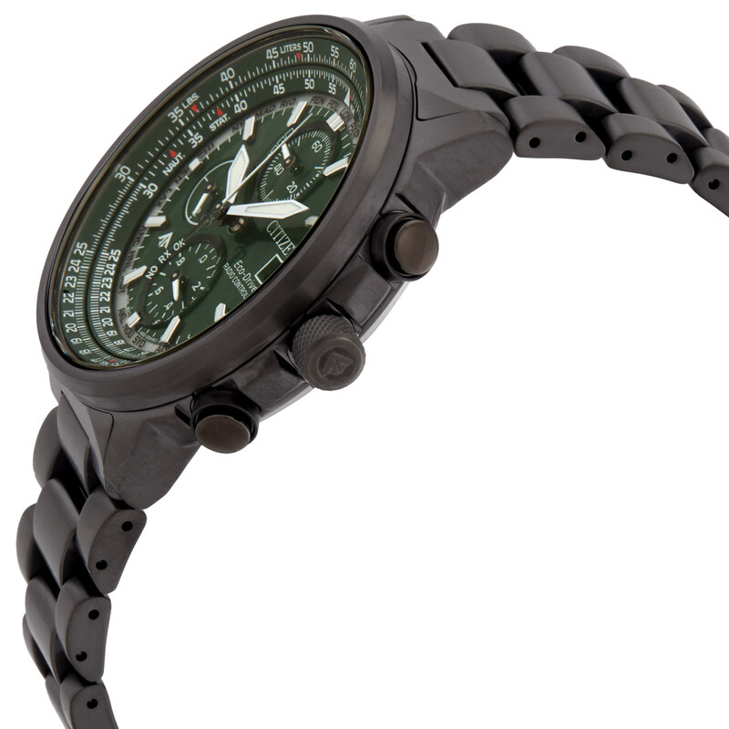 Citizen Promaster Chronograph Green Dial Men's Watch AT8304-57W