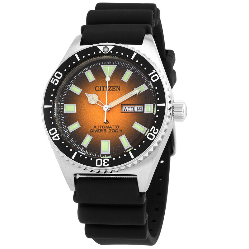 Citizen Promaster Diver Automatic Orange Dial Men's Watch NY0120