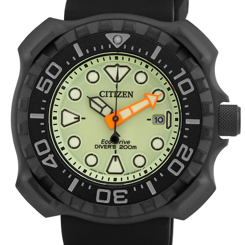 わ*じ様 美品ですが難あり　CITIZEN PROMASTER Eco-Driv Citizen Promaster Diver Eco-Drive Green Dial Men's Watch BN0227