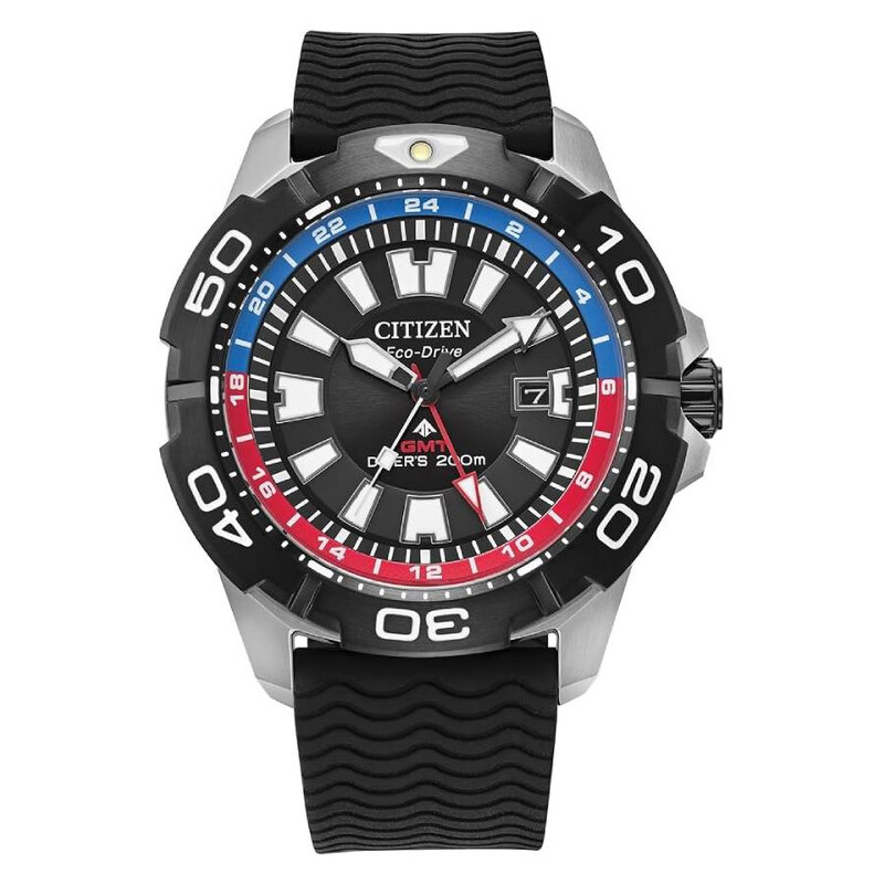 Citizen Promaster GMT Eco-Drive Black Dial Men display picture 2