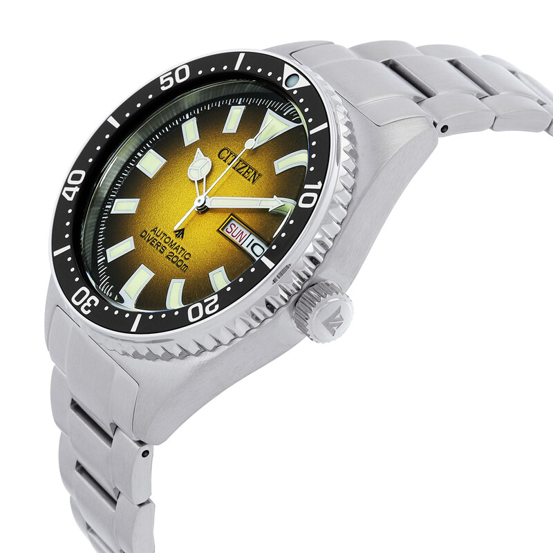 Citizen Promaster Marine Automatic Yellow Dial Men's Watch NY0120