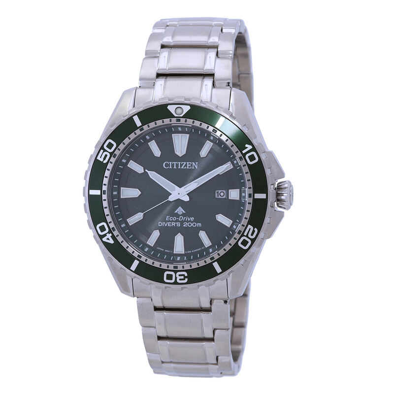 Citizen Promaster Marine Eco-Drive Green Dial Men's Watch BN0199