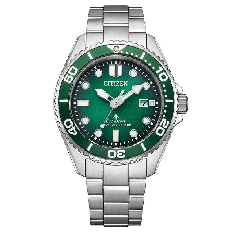 CITIZEN シチズン PROMASTER MARINE グリーン ソーラー Citizen Promaster Marine Green Dial Watch BN0269-50W 4974374345868