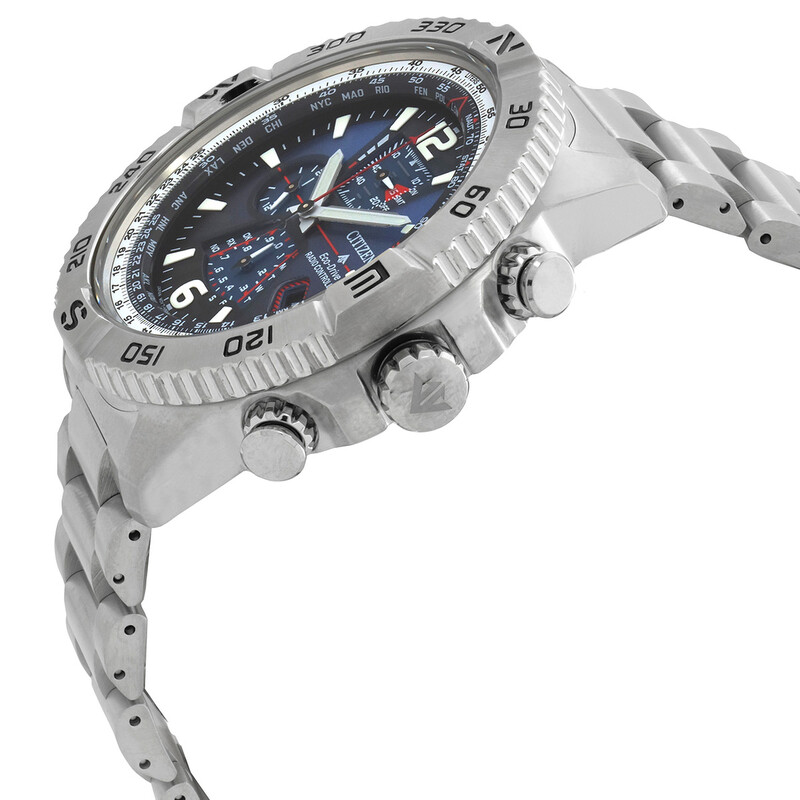 Citizen Promaster Navihawk A-T Chronograph Blue Dial Men's Watch