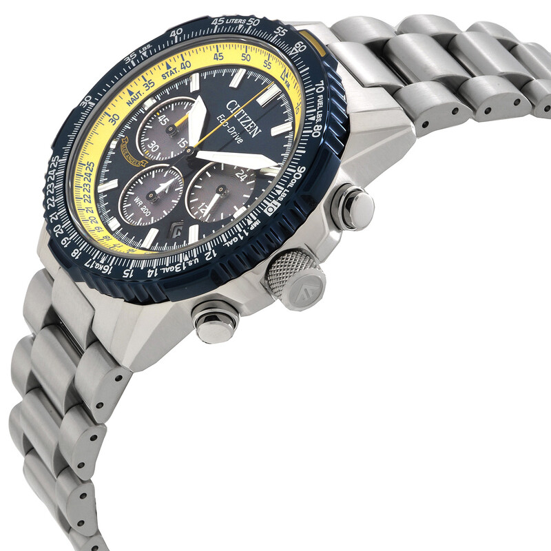 デコピン Citizen Promaster Navihawk Chronograph Blue Dial Men's Watch