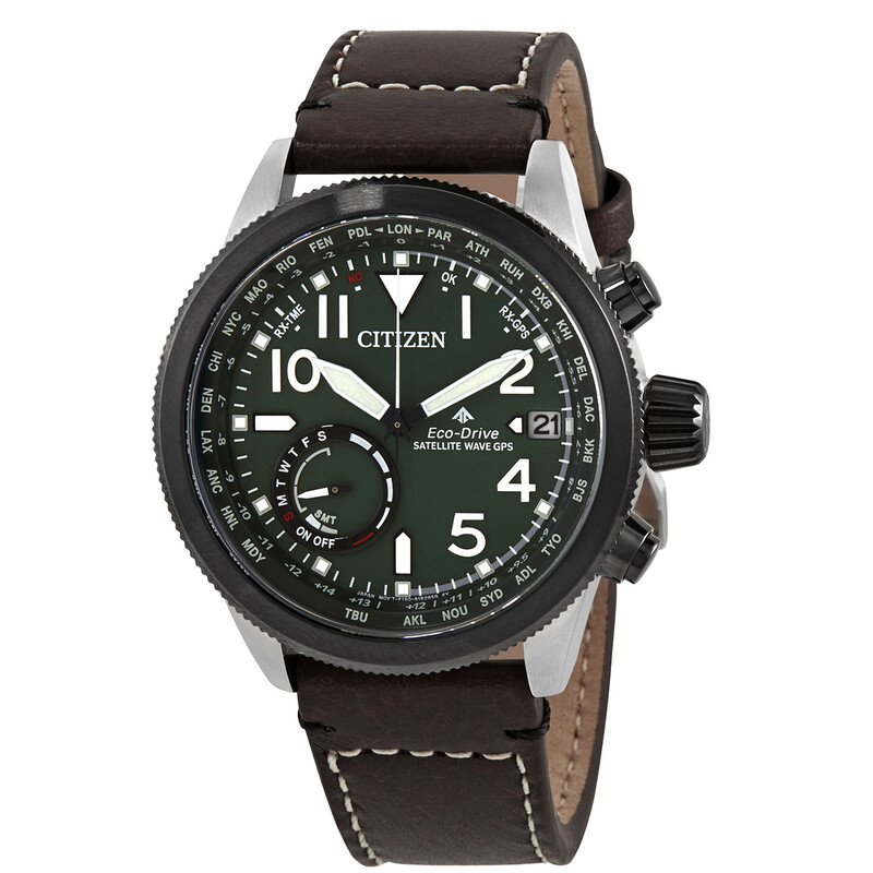 Citizen Promaster Satellite Chronograph Green Dial Men's Watch