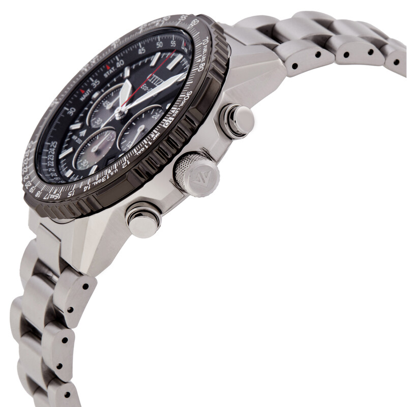 Citizen Promaster Sky Navihawk Chronograph Quartz Black Dial Men's