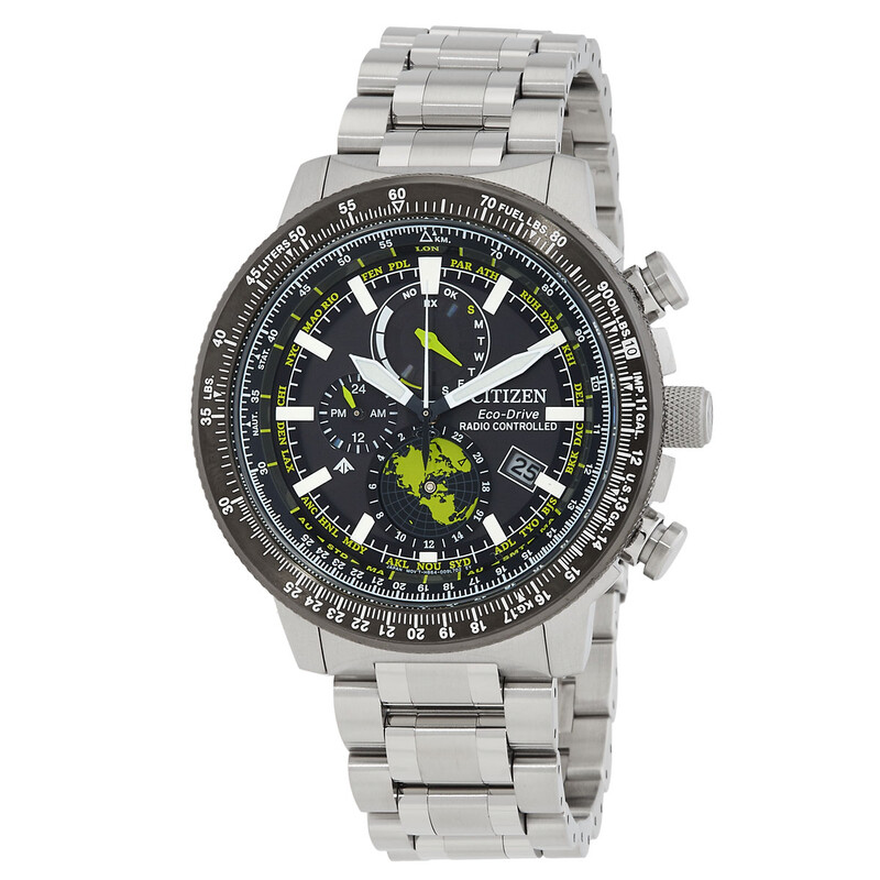 Citizen Promaster World Time Black Dial Men's Watch BY3006-53E