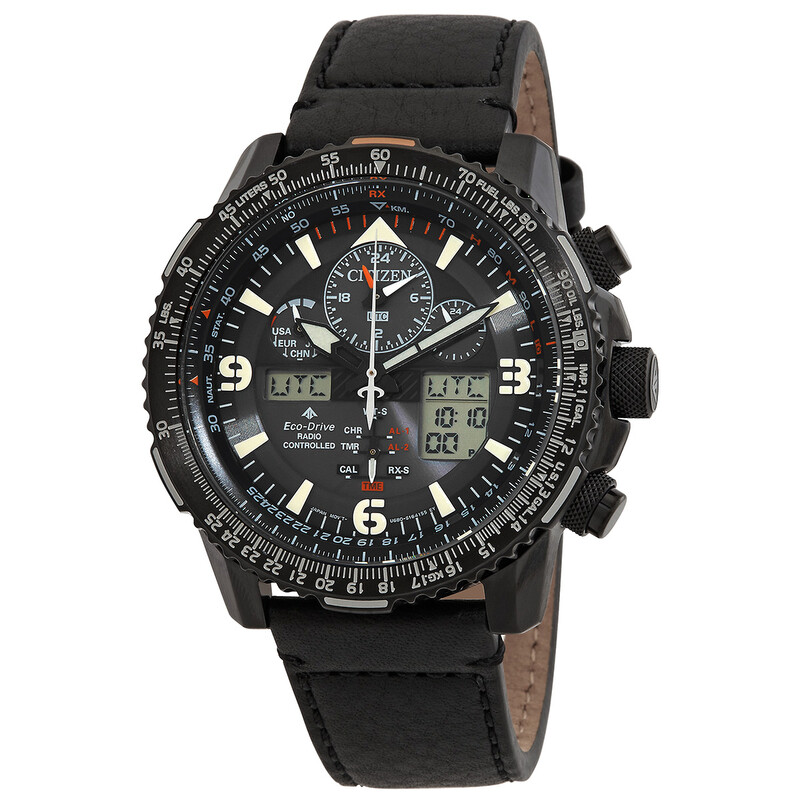 Citizen Quartz Analog-Digital Black Dial Watch JY8085-14H