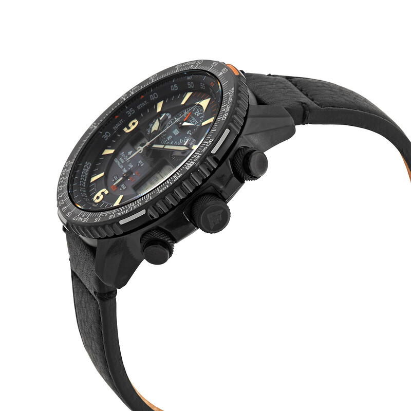 Citizen Quartz Analog-Digital Black Dial Watch JY8085-14H