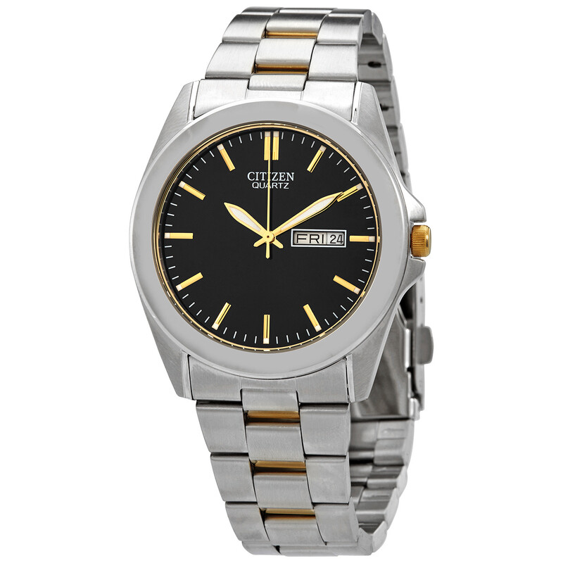 Citizen Quartz Black Dial Two-tone Men's Watch BF0584-56E