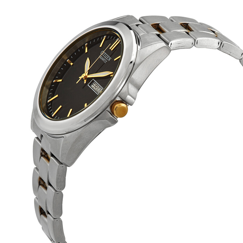 Citizen Quartz Black Dial Two-tone Men display picture 2