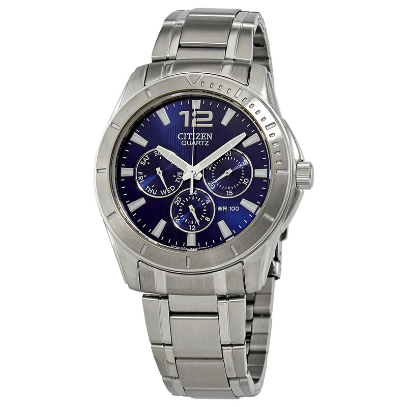 Citizen Quartz Blue Dial Stainless Steel Men's Watch AG8300-52L Citizen Quartz Blue Dial Stainless Steel Men's Watch AG8300-52L
