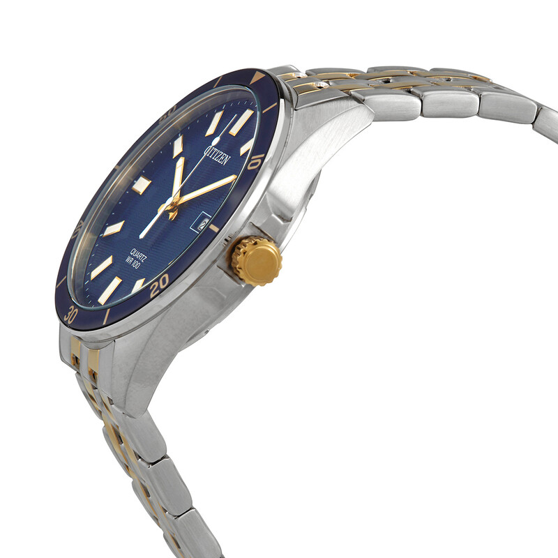 Citizen Quartz Blue Dial Two-tone Men's Watch BI5054-53L