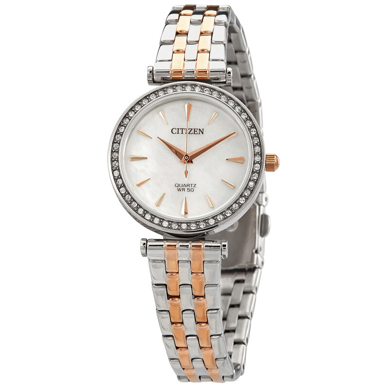 Citizen Quartz Crystal Mother of Pearl Dial Ladies Watch ER0216