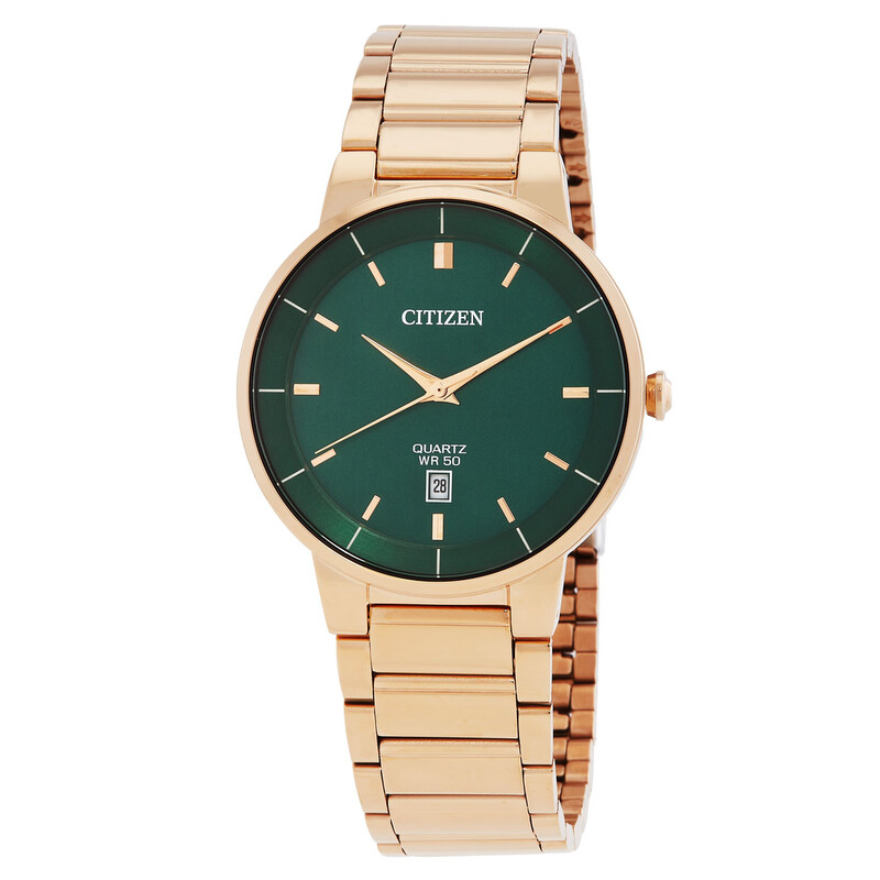 Citizen Quartz Green Dial Men's Watch BI5123-52X - Watches - Jomashop