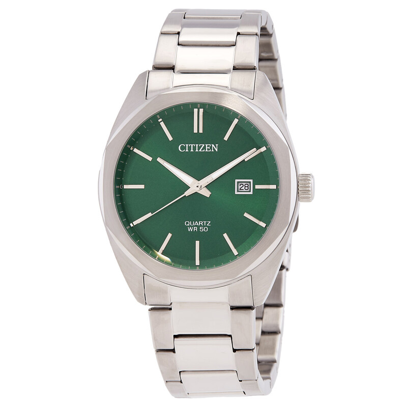 じゅんさくら★ブラジル産グリーンクオーツ★オーダー Citizen Quartz Green Dial Watch BI5110-54X 8018225040536 - Watches