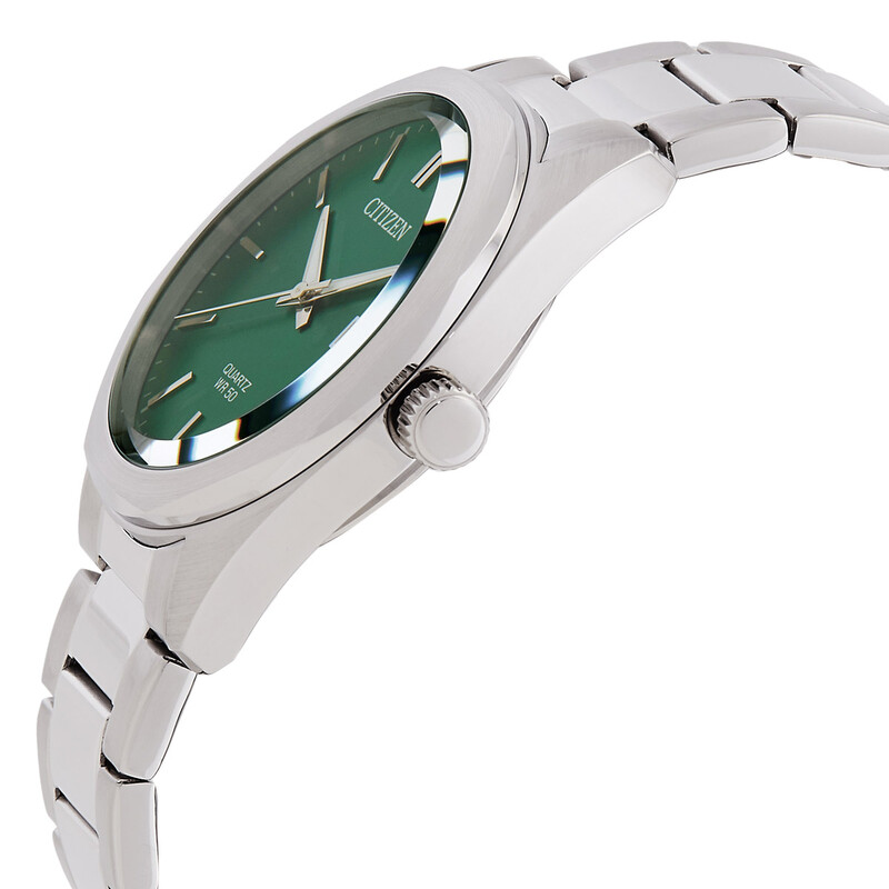 Citizen Quartz Green Dial Watch BI5110-54X 8018225040536 - Watches