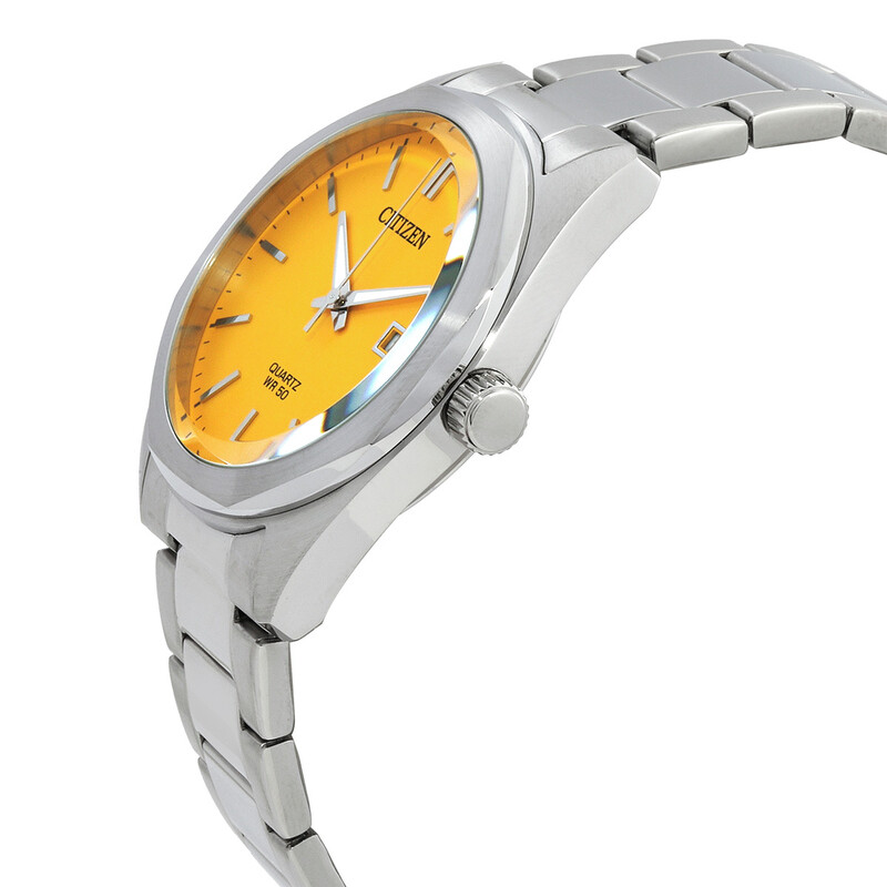 Citizen Quartz Men's Yellow Dial Watch BI5110-54Z 4974374336965