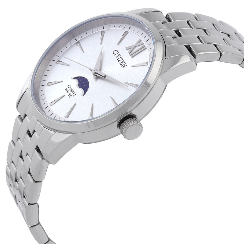 Citizen Quartz Silver Dial Men's Moonphase Watch AK5000-54A