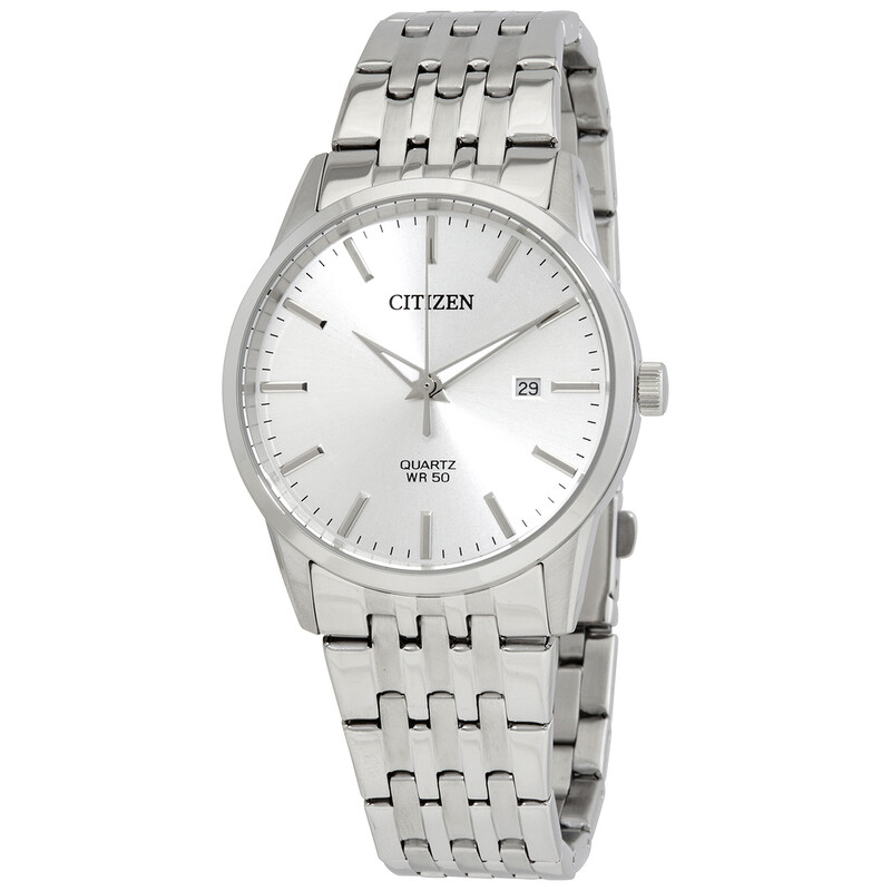 Citizen Quartz Silver Dial Stainless Steel Men display picture 3