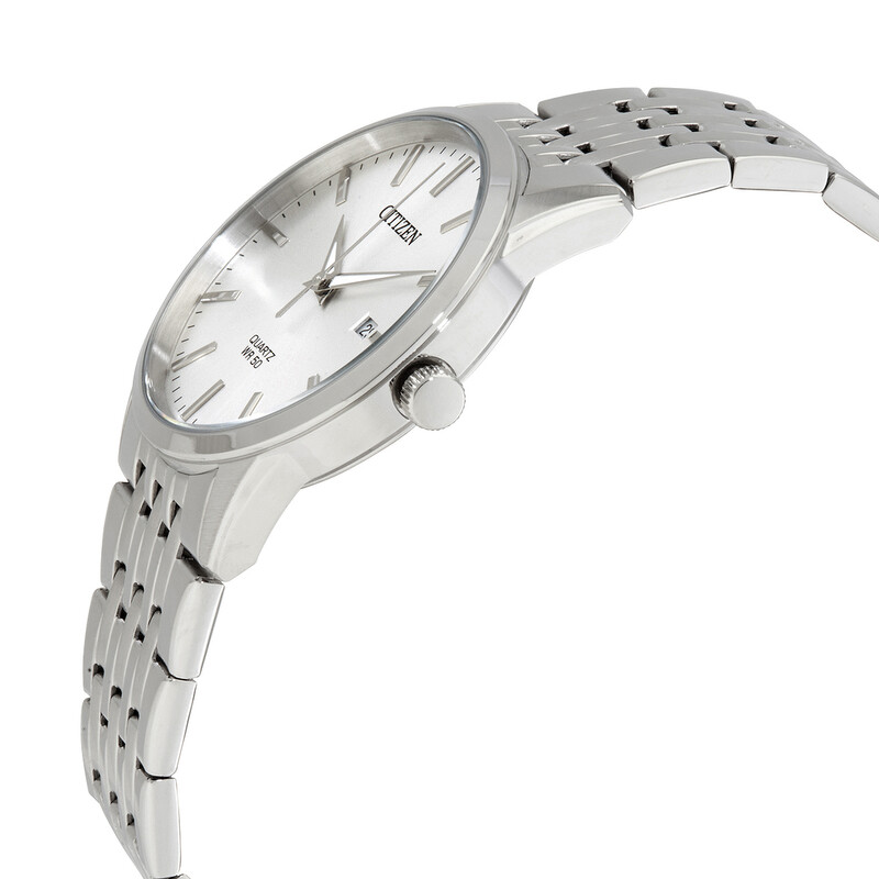Citizen Quartz Silver Dial Stainless Steel Men's Watch BI5000-87A