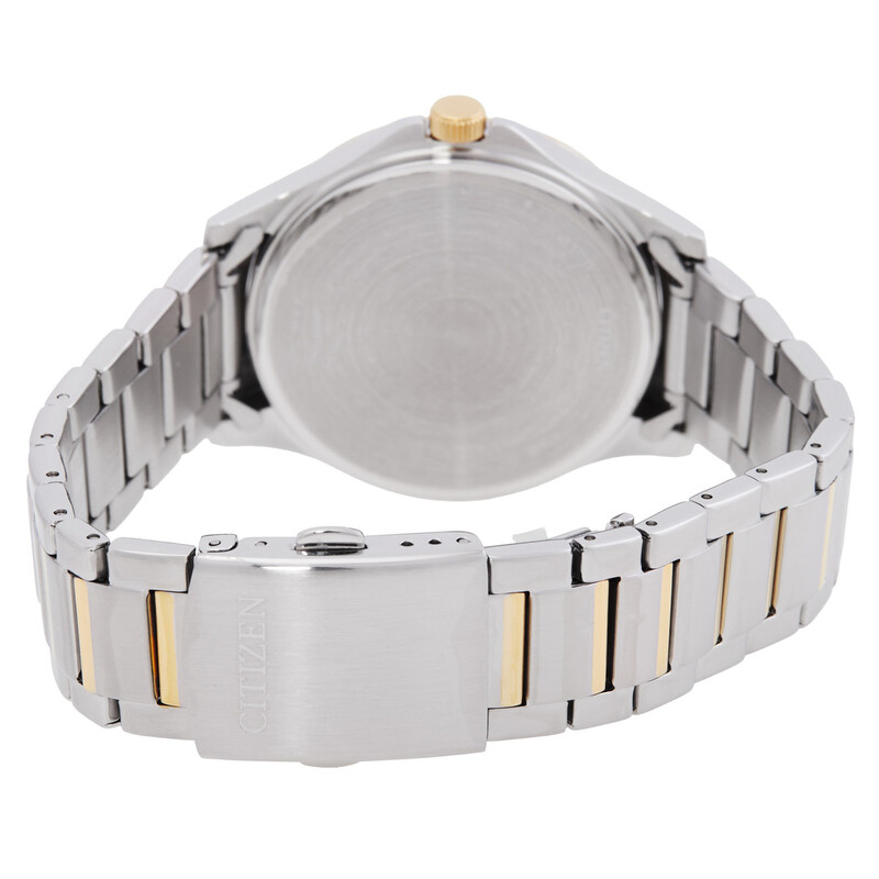 Citizen Quartz Silver Dial Two-Tone Men display picture 3